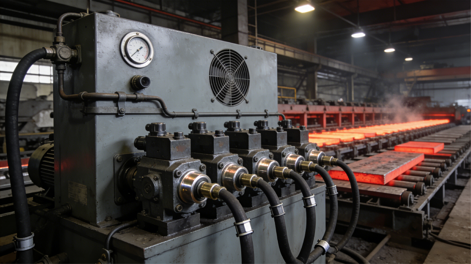 O divisor de fluxo tipo ferro fundido controla 8 cilindros hidráulicos e é aplicado no sistema sincrónico de cilindros hidráulicos em empresas metalúrgicas2