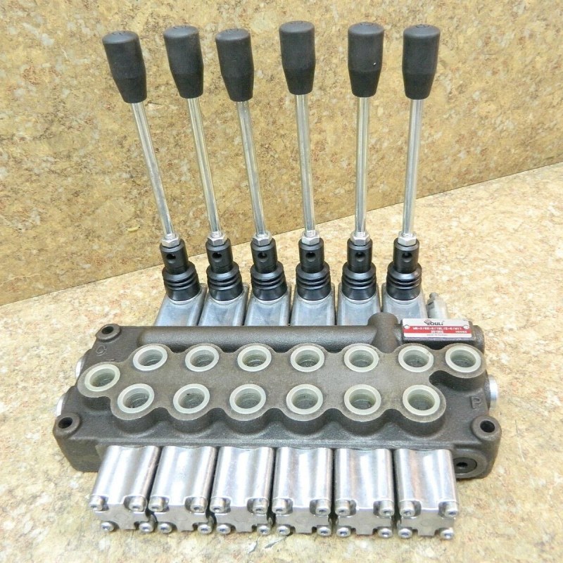 Válvula de controle hidráulico monobloco de 3 carretéis de ação dupla YOULI MB-3 para máquinas móbeis e equipamentos industriais
