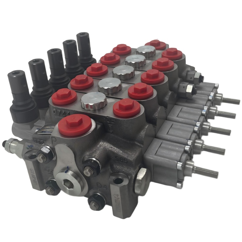 Bloco de Válvulas Direcionais Hidráulicas Seccionais Hydrocontrol HC-D4/5-IL009(160)AG04 W002AH001F013A-TJ AG05 para Sistemas Hidráulicos de Maquinaria Móvel